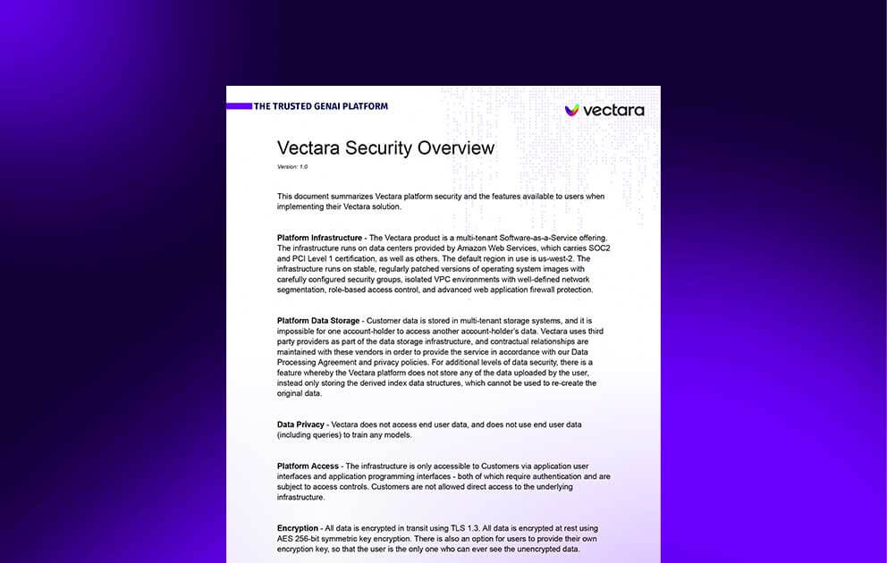 Vectara Security Overview Composite