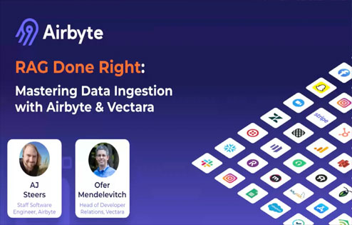 Webinar: Airbyte + Vectara - RAG Done Right
